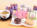 【風呂敷包み】　お茶と和菓子のギフト　茶三昧