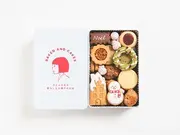 雪だるまとリースのクリスマスクッキー缶(カフェのある暮らしとお菓子のお店)