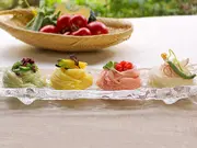 夏野菜を使った三輪素麺（トマト・オクラ・カボチャ）(三輪そうめん池利)