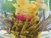 花の工芸茶3種×3個・錦袋付(天香茶行)