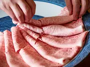 「綿肉」松阪牛A5特選霜降りしゃぶしゃぶ・すき焼き用（ウデ・ミスジ）600g(しゃぶしゃぶ日本料理たちばな)