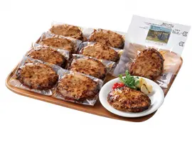 館ヶ森高原豚 焼ハンバーグ10個セット
