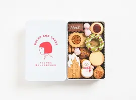 雪だるまとリースのクリスマスクッキー缶