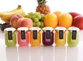 瓶に入ったカラフルなフルーツ水ようかん！(菓子香房 大阪・甘泉堂)