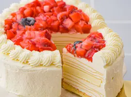 プレミアムホワイトチョコミルクレープ4号(シュシュクレープ)