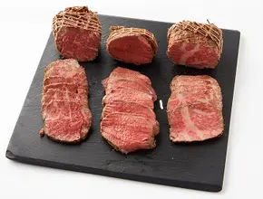 A5ランクのローストビーフ食べ比べお試しセット（前バラ肉・内もも肉・サーロイン）