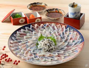 国産とらふぐ刺しセット＜3～４人前＞