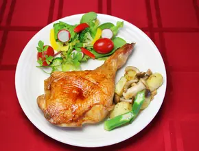 水郷どりローストチキンもも蒸し焼き（3本入）