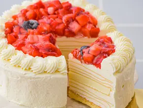 プレミアムホワイトチョコミルクレープ4号