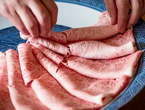 「綿肉」松阪牛A5特選霜降りしゃぶしゃぶ・すき焼き用（ウデ・ミスジ）600g