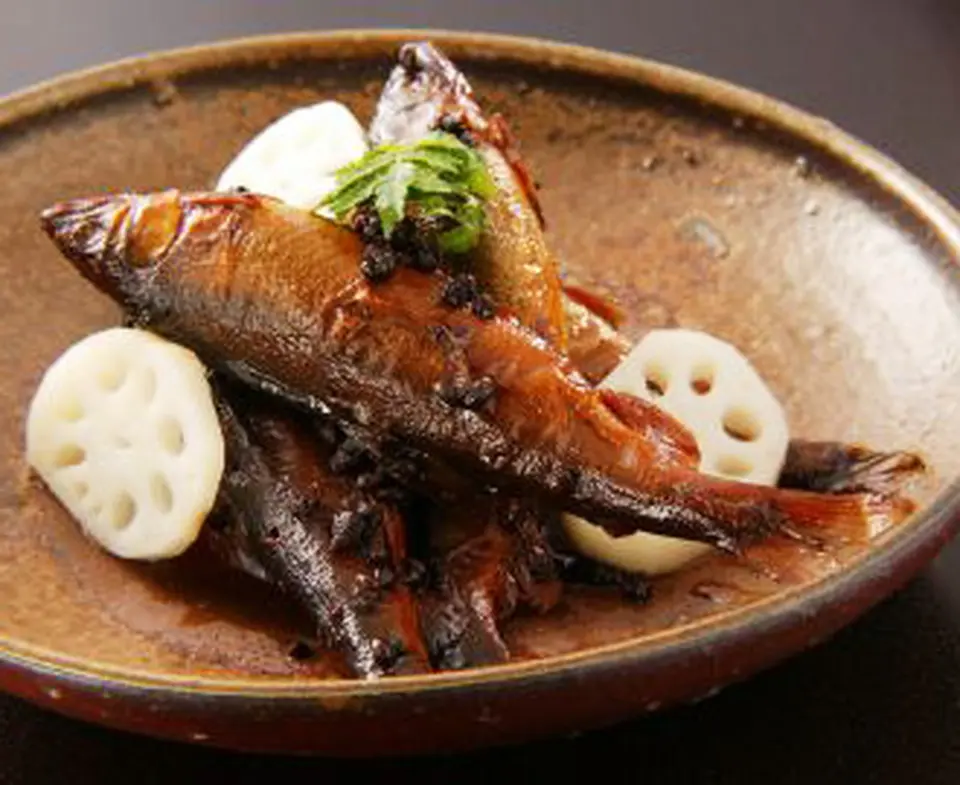 家伝 子持ち鮎のうま煮_0