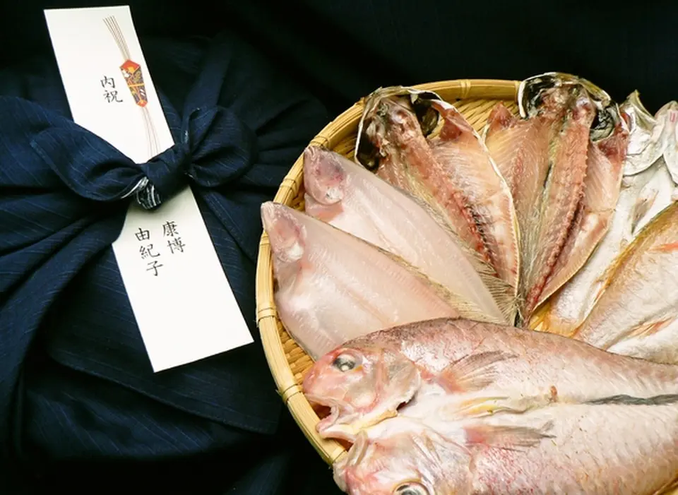 風呂敷包装 干物ギフトセット 彩_0