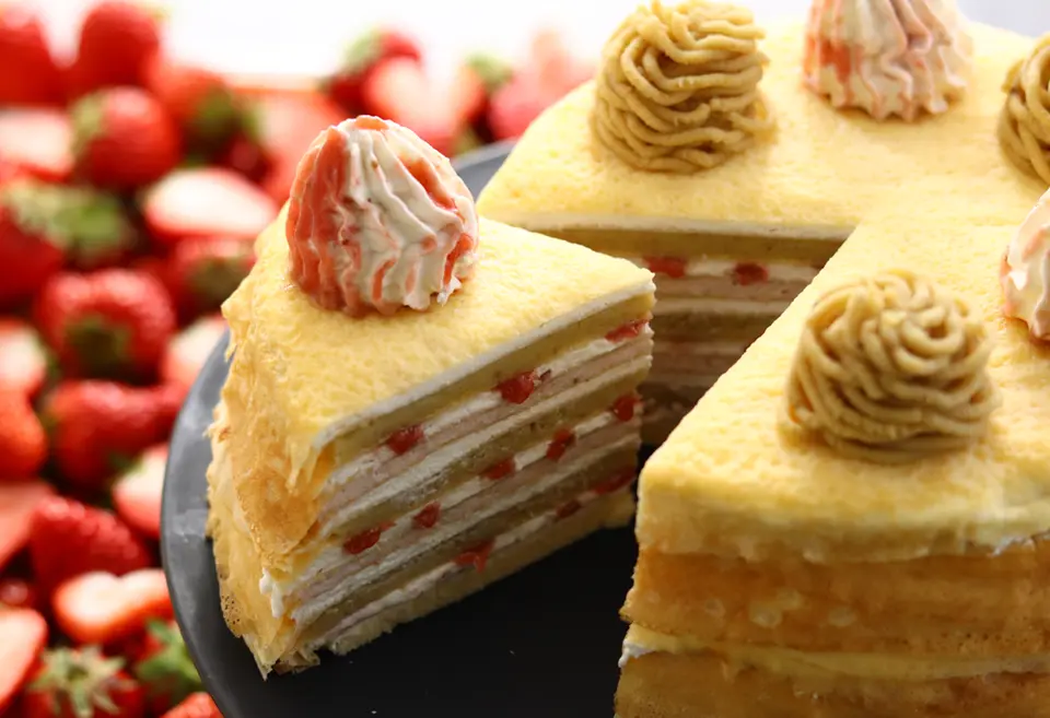 和栗ミルクレープ苺_0