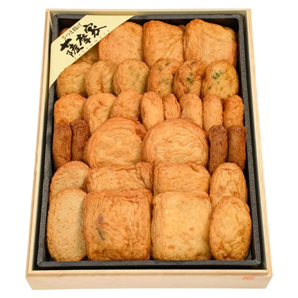 12種類の詰合せ No.9 K 【錦江味】 桐箱入（さつま揚げ）_0