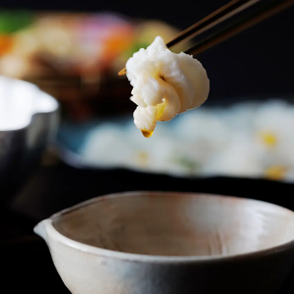 【夏季限定】料亭の鱧と旬菜の出汁しゃぶ_2