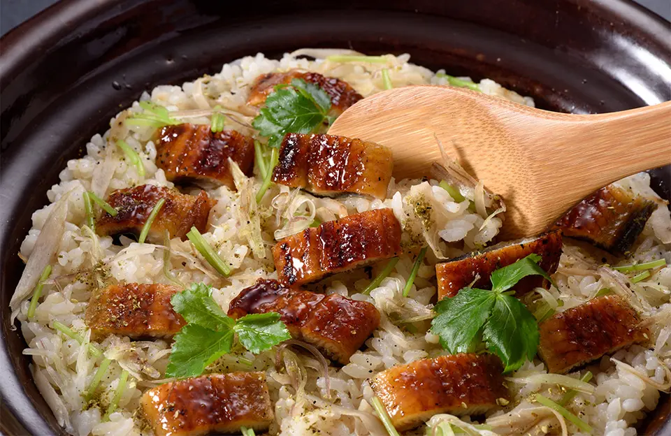 【夏季限定】鰻と牛蒡の炊込みご飯_0