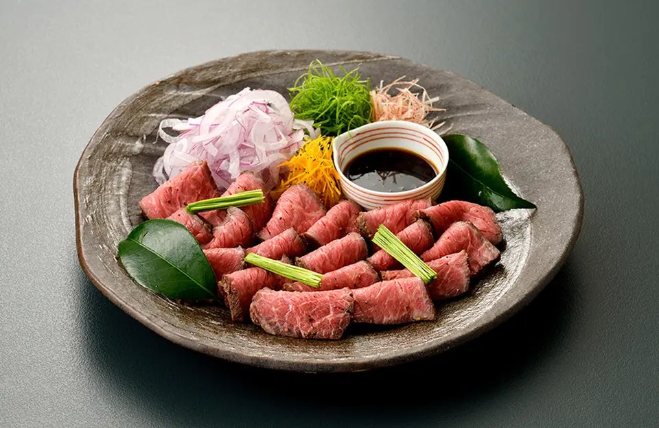 料亭のローストビーフ_0