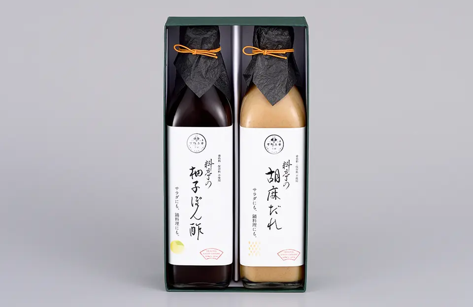 料亭の柚子ぽん酢・胡麻だれギフト_3
