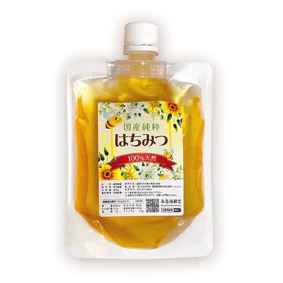 国産純粋蜂蜜(パウチパックタイプ)1個_0
