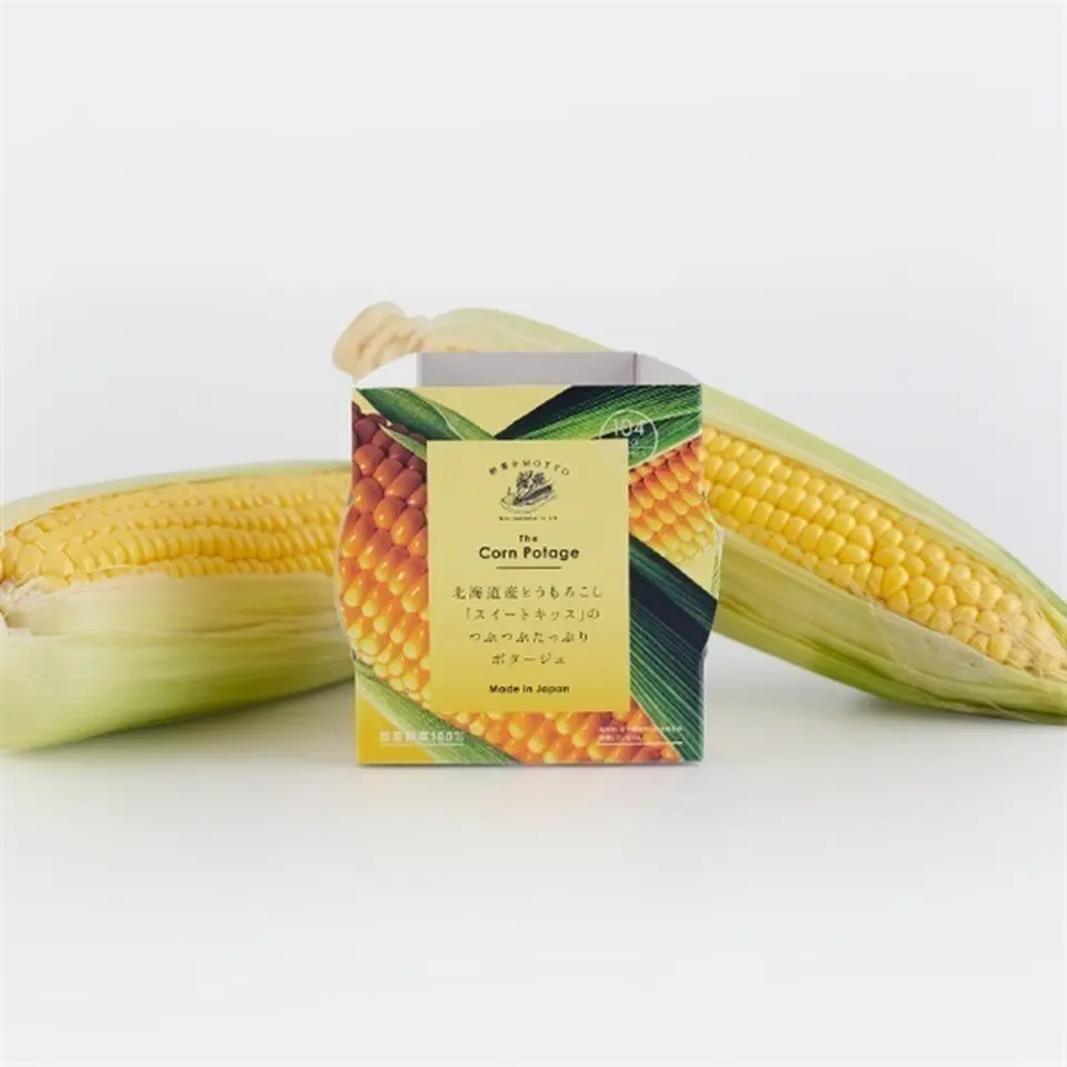 北海道産とうもろこし「スイートキッス」のつぶつぶたっぷりポタージュ_0