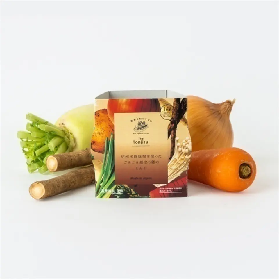 信州米麹味噌を使ったごろごろ根菜4種のとん汁_0