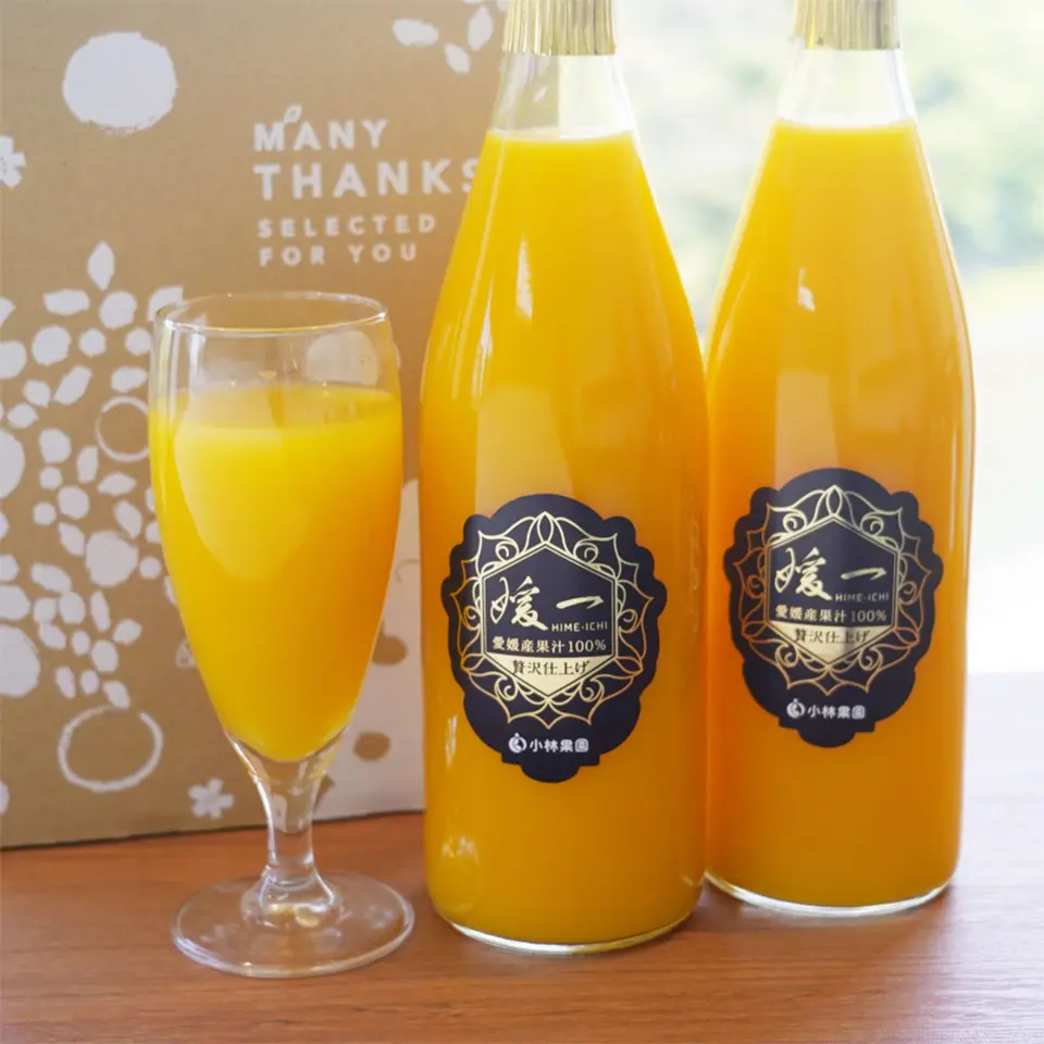 媛一(温州みかん ) ストレート果汁100%ジュース 720ml 3本入り_0