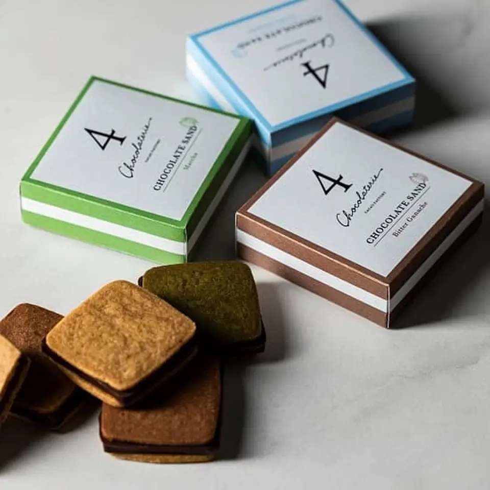 チョコレートサンド3個（バニラ・四日市抹茶・ビター各１個）、焼菓子４種（フィナンシェ２種・マドレーヌ・ダックワーズ各１個）_1