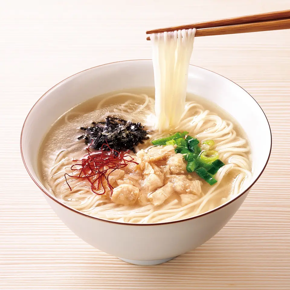 〈食彩倶楽部〉手延べ 鶏白湯10袋_0