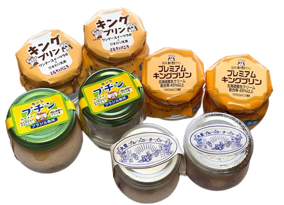 【瓶入りスイーツアソート】プヂン・プリン2種・チーズケーキ各2個入り_0