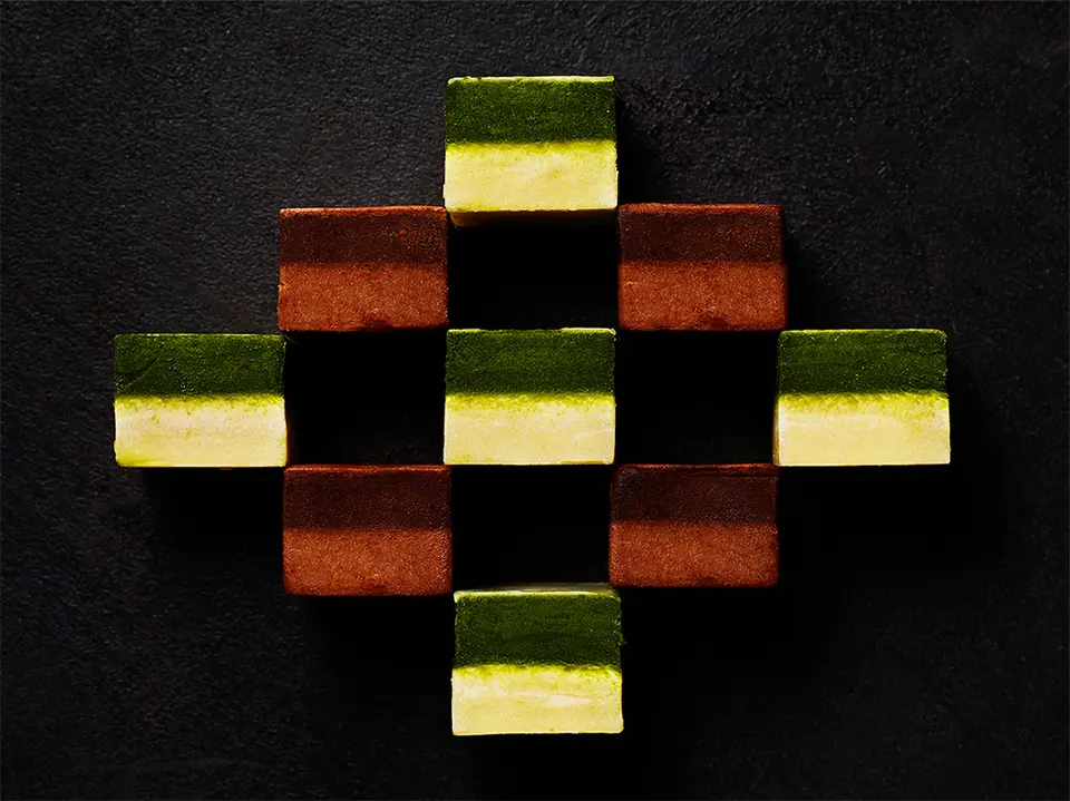 生チョコデュアルショコラ 9粒入 （抹茶とホワイトチョコ）_2