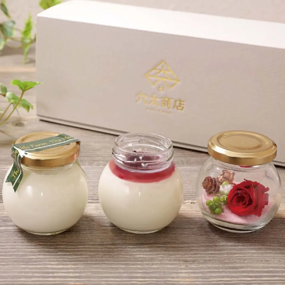 北の白いプリン「ノンノ」（プリン2個+お花）_0