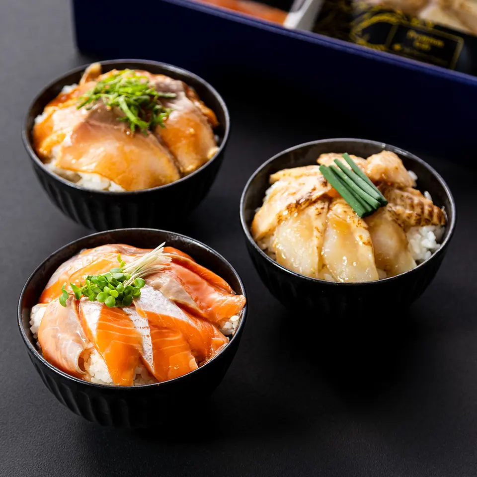 国産素材 海鮮漬け丼三種詰め合わせ_0