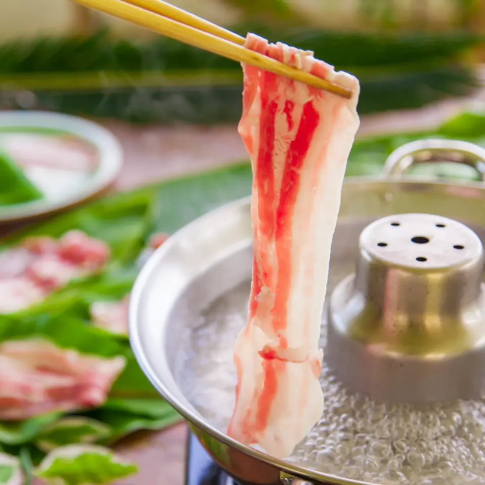 アグー豚(F1種) 南ぬ豚 しゃぶしゃぶ用2人前セット 600g_0