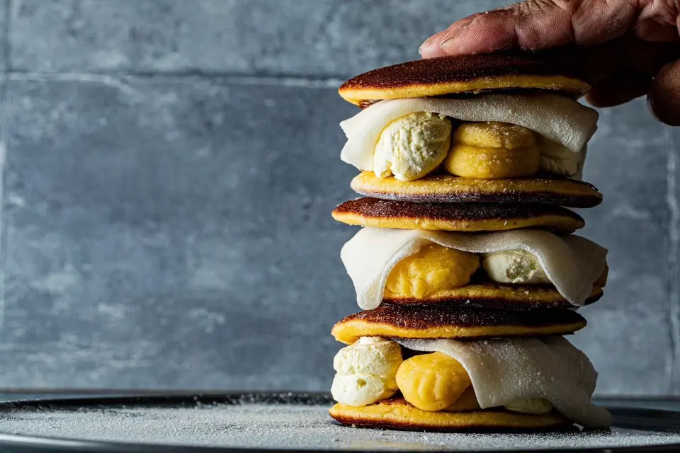 羽二重芋クリーム生どら焼き 4個セット_0