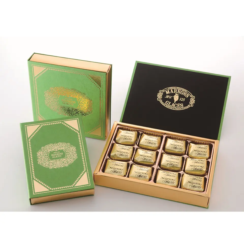 【マロングラッセ】緑箱マロン12個詰_0