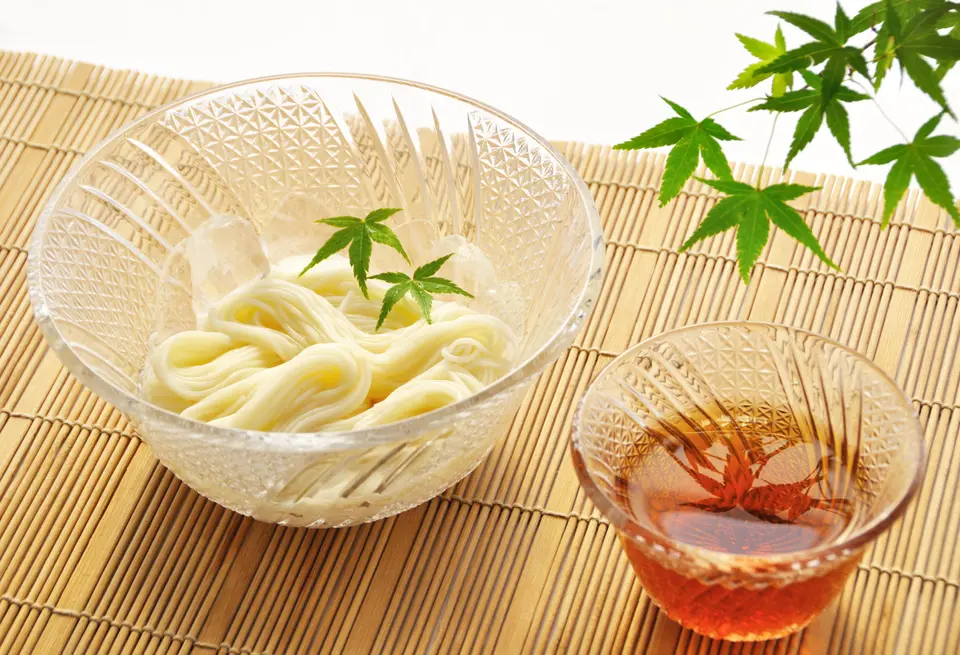 Ｐ-3 一筋縄 麦縄そうめん 紙箱入り_1