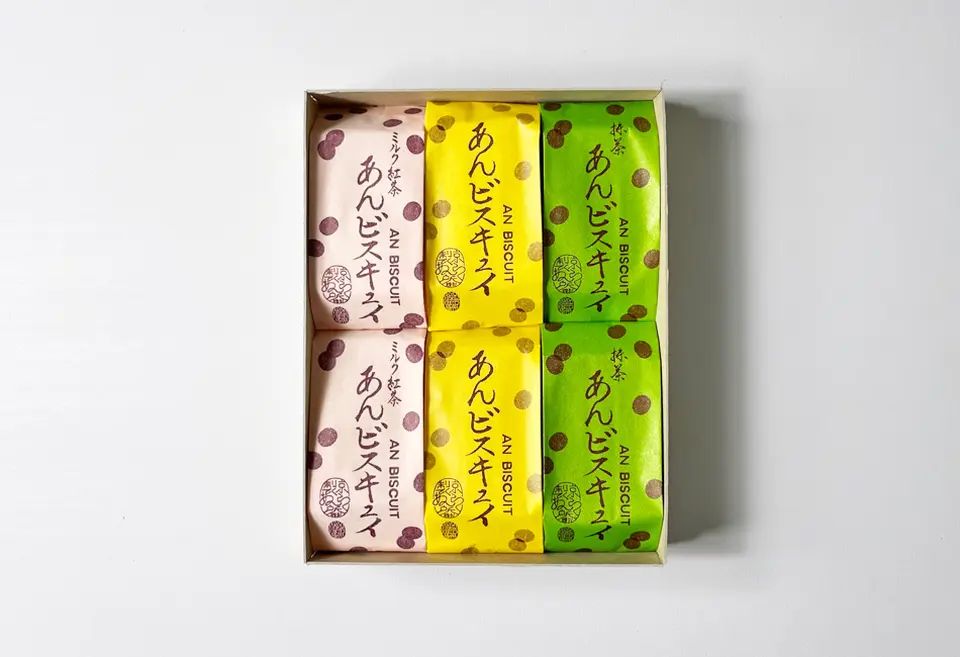 あんビスキュイ（プレーン・ミルク紅茶・抹茶）詰合せ　6個入_0