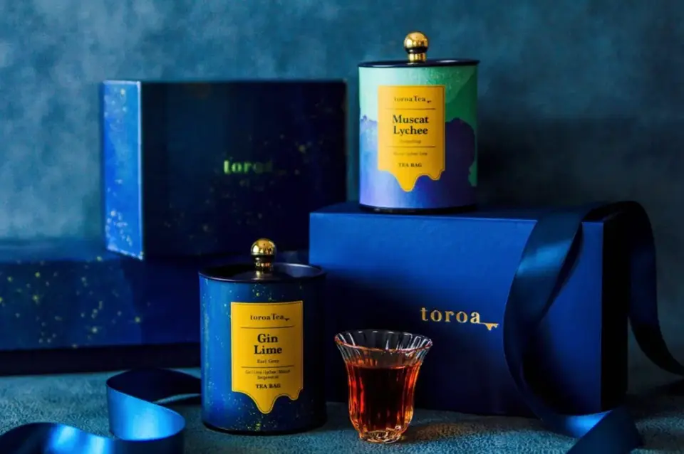 紅茶toroaTeaすっきり2缶ギフトBOX（ジンライム、マスカットライチ）_0