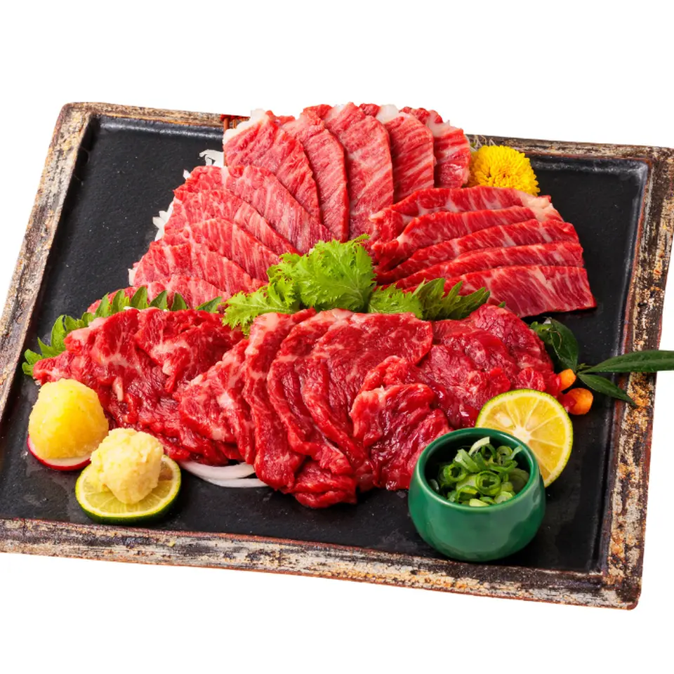 国産馬刺し　極上霜降り食べ比べセット_0