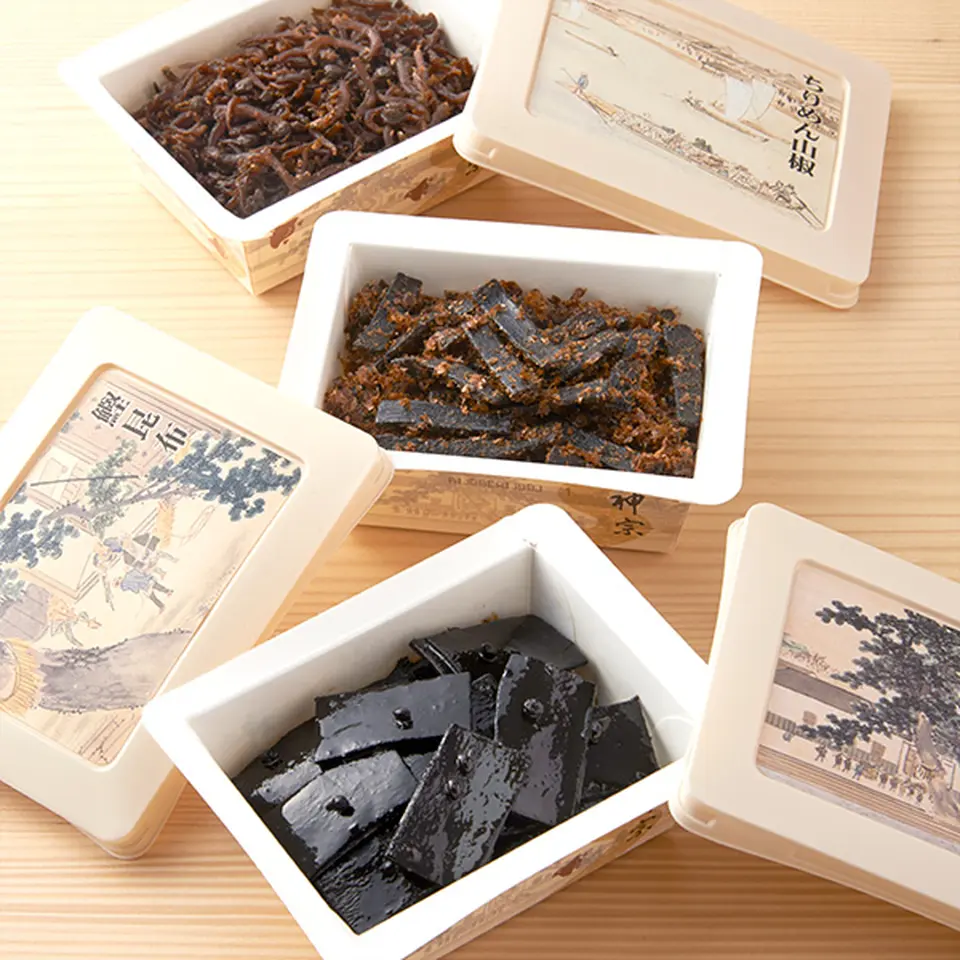 6個詰合せ（塩昆布、ちりめん山椒、鰹昆布、鰹田麩）_0