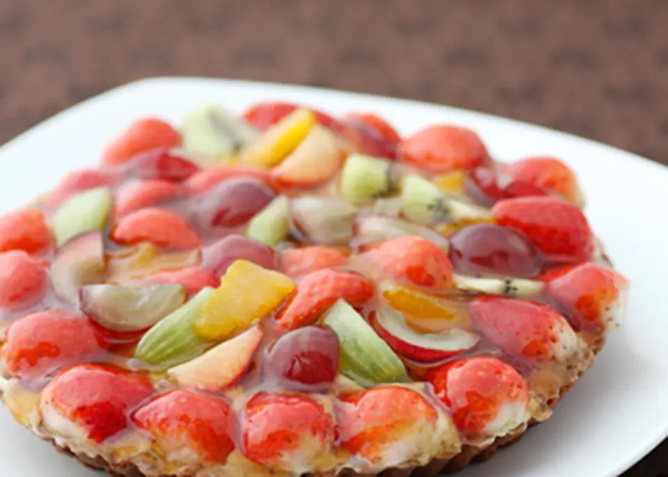 カスタードクリームのどっさり生フルーツタルト_0