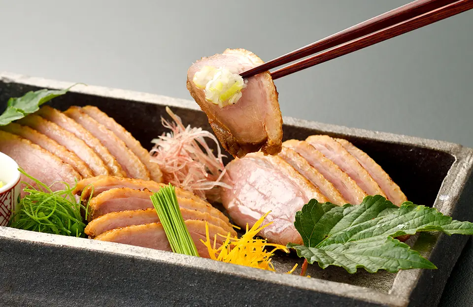 料亭の合鴨ロース(木箱)_0