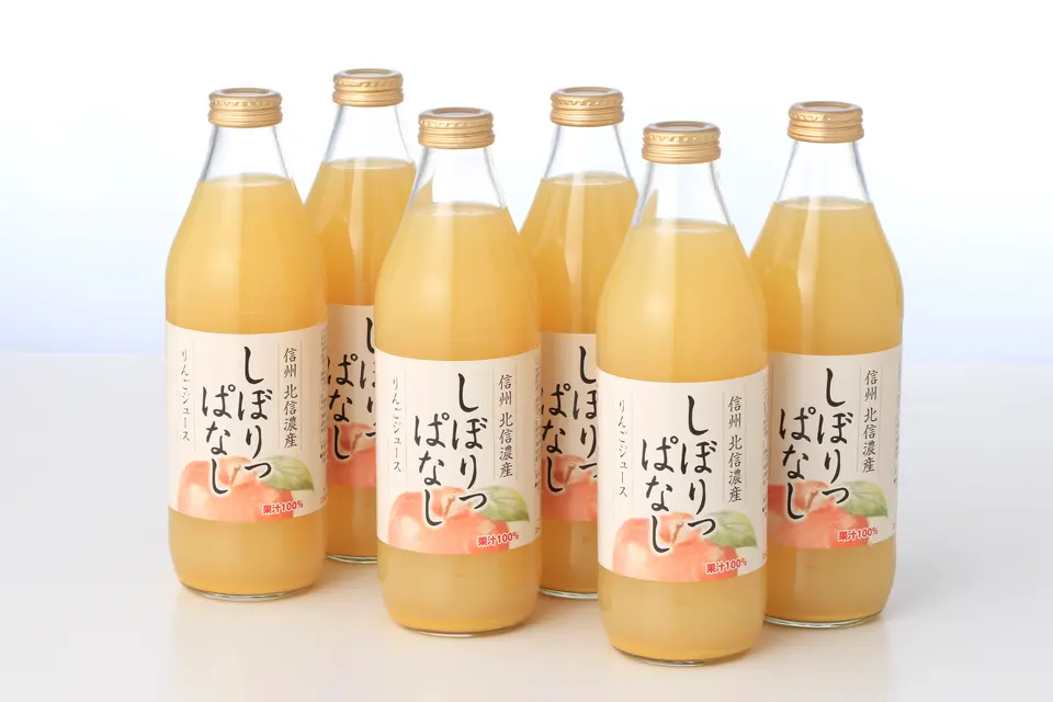 信州産りんごジュース　しぼりっぱなし　1000ml×6本入_0