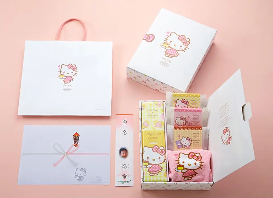 ベビーキティ 長崎カステラとハンカチのセット_0