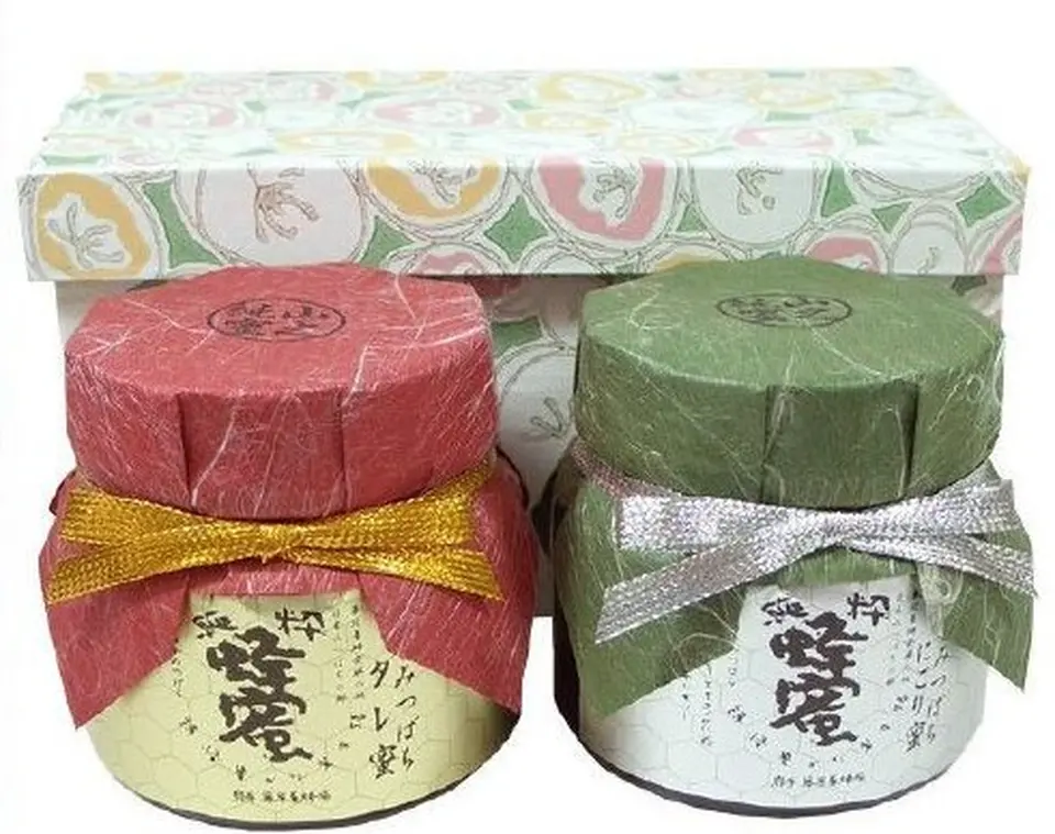 日本ミツバチのたれ蜜とにごり蜜　2本セット　各300g_0