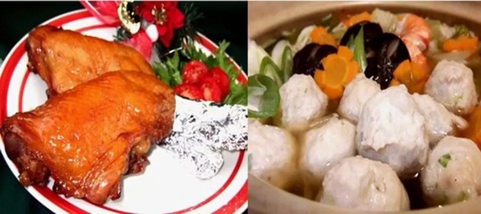 ローストチキン2本と　鶏つくね　団子　お得セット_0