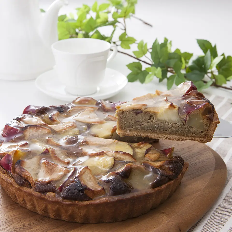 芋と林檎のほうじ茶タルト_0