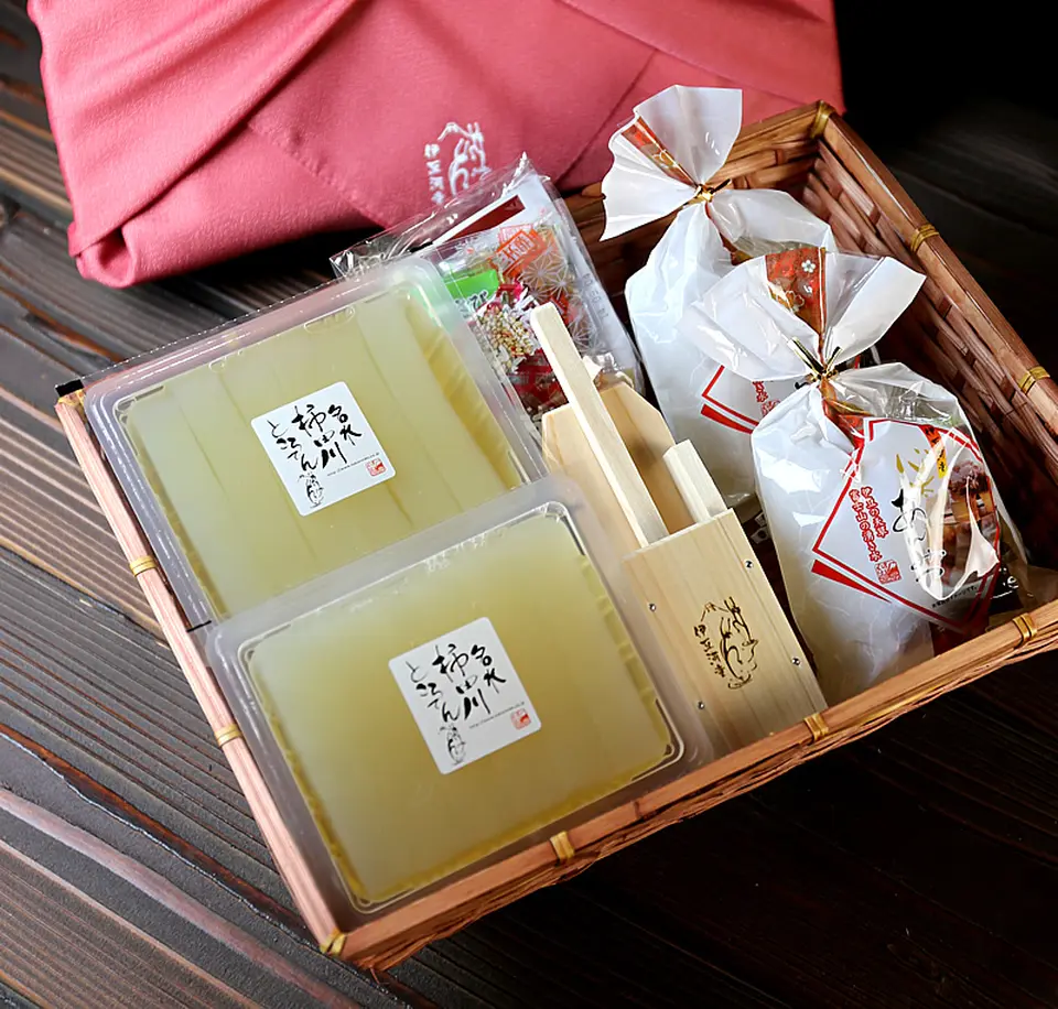 柿田川名水ところてん・あんみつ2個セット_0