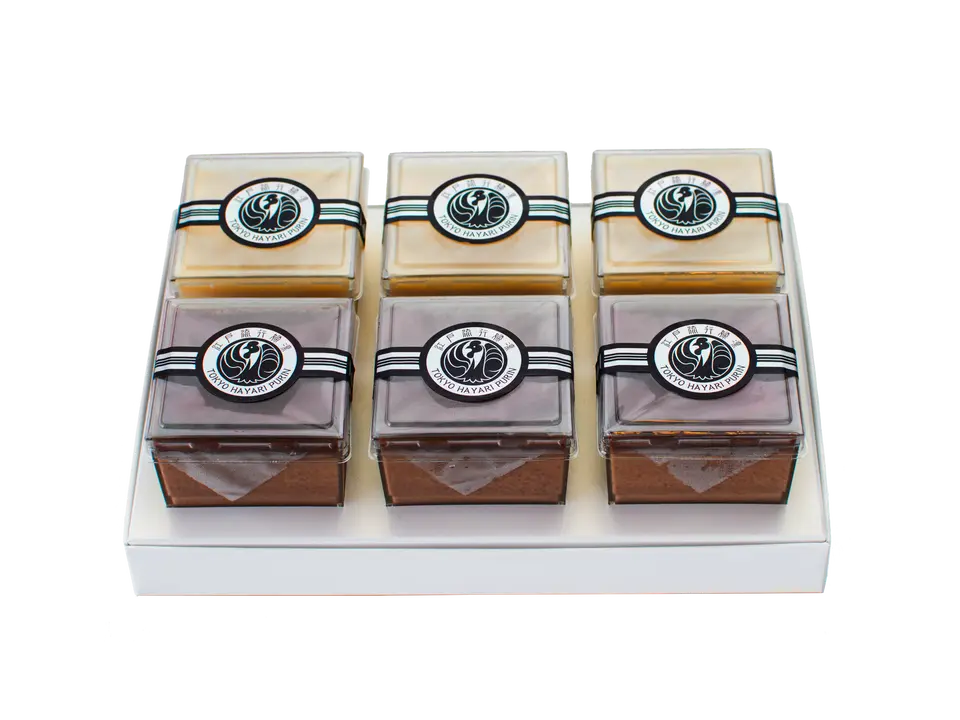 江戸流行婦凛（プリン）-プレーン×チョコレート-　6個入り_0