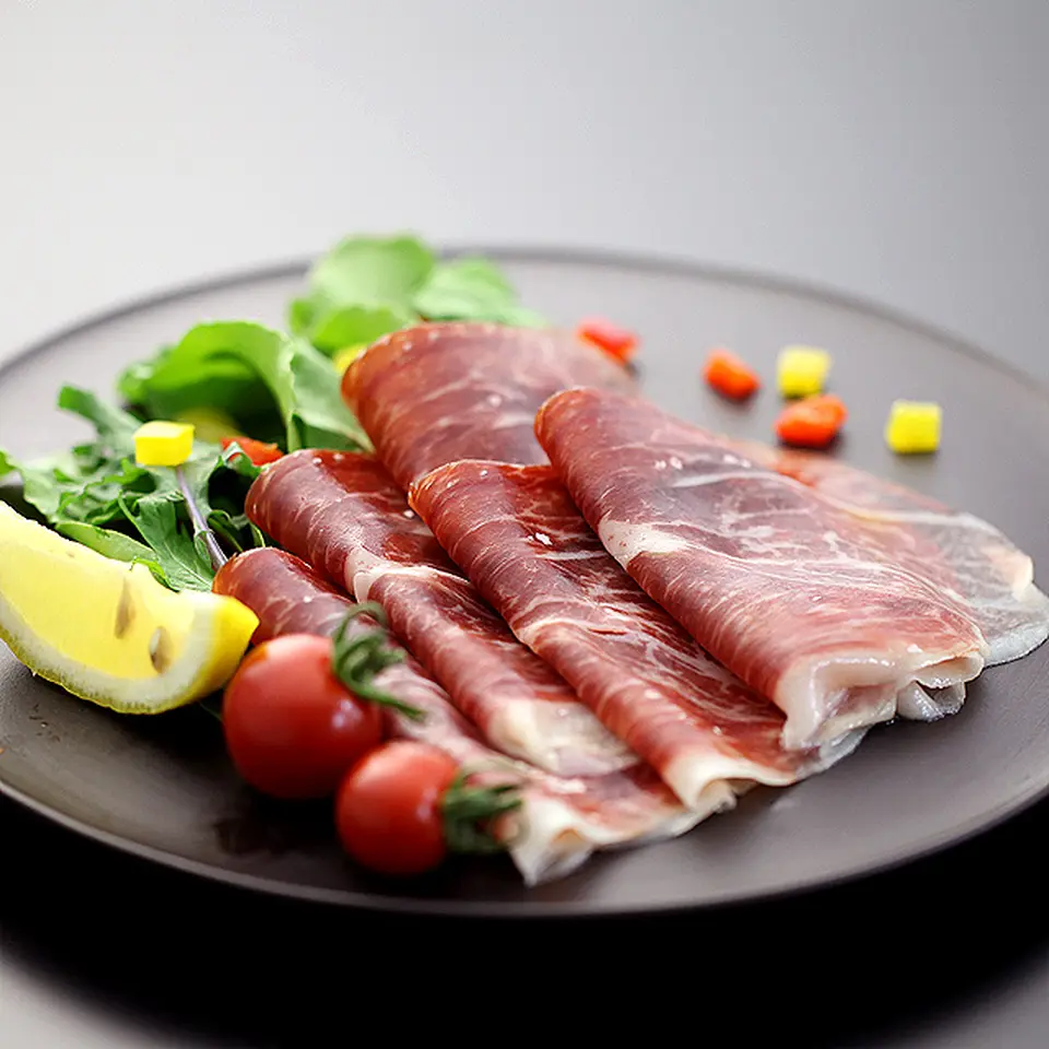 ハモンイベリコ・デ・ベジョータ・スライス100g（イベリコ豚生ハム）_0